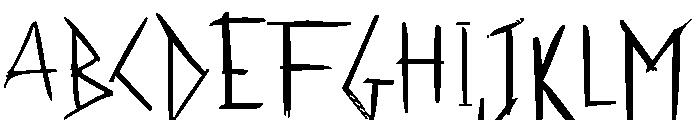 DREGS Font UPPERCASE