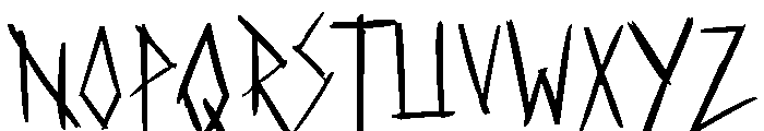 DREGS Font UPPERCASE