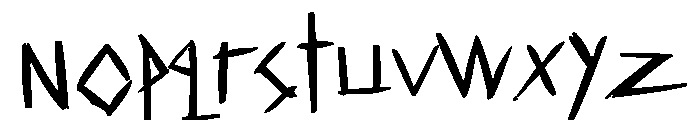 DREGS Font LOWERCASE