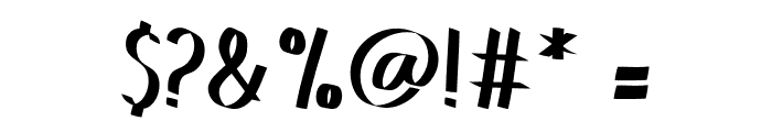 DROPPING Demo Font OTHER CHARS