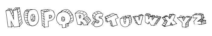 Draft Cartoon Bold Font UPPERCASE