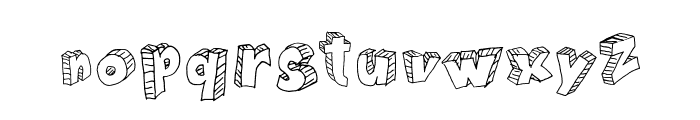 Draft Cartoon Bold Font LOWERCASE