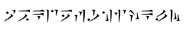 Dragon Alphabet [Thuum] Font UPPERCASE