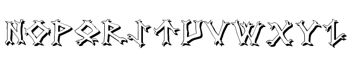 Dragon Order Shadow Font LOWERCASE