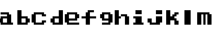 Dragon Warrior III Regular Font LOWERCASE