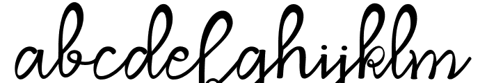 Dragonfly Script Font LOWERCASE