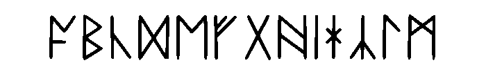 Dragonscript Runes Regular Font UPPERCASE