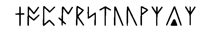 Dragonscript Runes Regular Font UPPERCASE