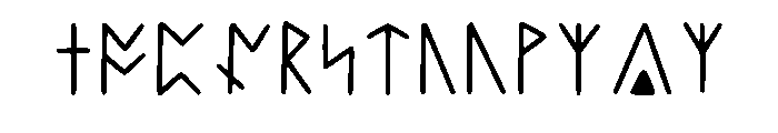 Dragonscript Runes Regular Font LOWERCASE