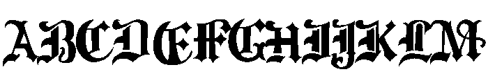 Drama TypeRegular Font UPPERCASE