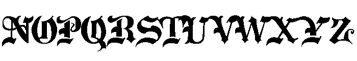 Drama TypeRegular Font UPPERCASE