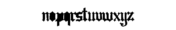 Drama TypeRegular Font LOWERCASE