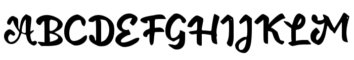 Drastis Script Font UPPERCASE