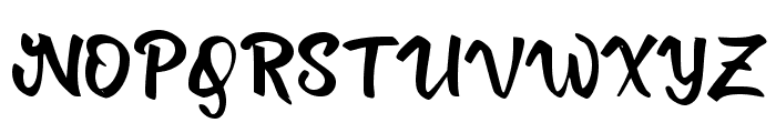 Drastis Script Font UPPERCASE