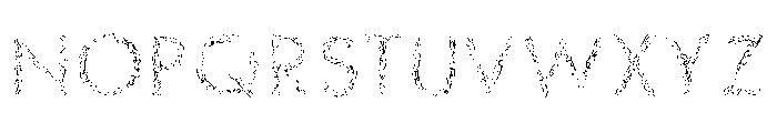 Drawman Font UPPERCASE