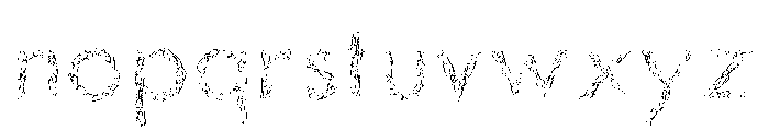 Drawman Font LOWERCASE