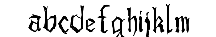 Drawn Old English Font LOWERCASE