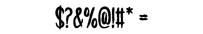 Dread Ghost Font OTHER CHARS