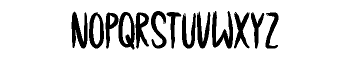 Dread Ghost Font LOWERCASE