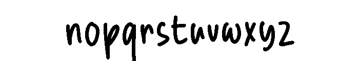 Dream Notes Demo Font LOWERCASE
