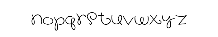 Dreamed About You Font LOWERCASE