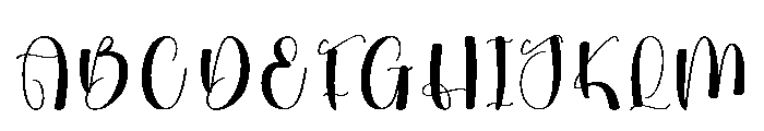 Dreamy1 Font UPPERCASE