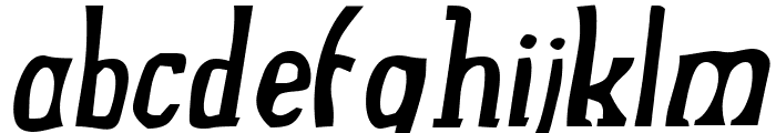 Drek NormalItalic Font LOWERCASE