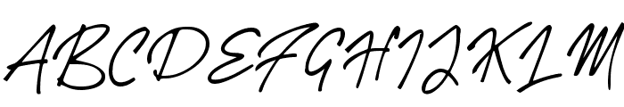 Dress Signature Font UPPERCASE