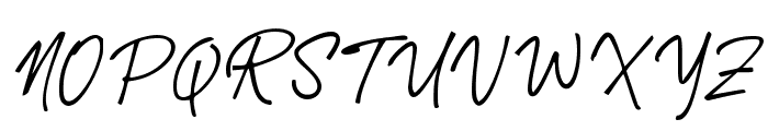 Dress Signature Font UPPERCASE