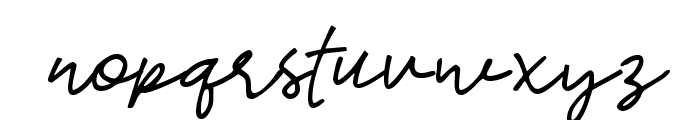 Dress Signature Font LOWERCASE