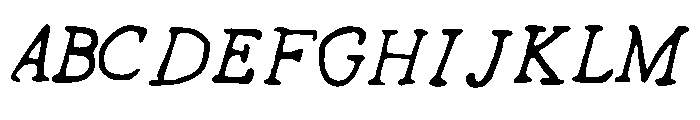 DrewHandwriting2 Font UPPERCASE