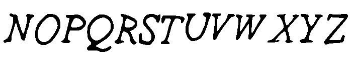 DrewHandwriting2 Font UPPERCASE