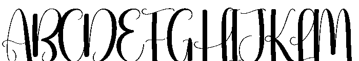 Dried Leaves Font UPPERCASE