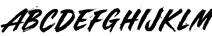 Driftline Font UPPERCASE