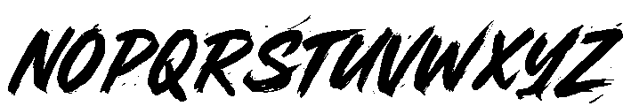 Driftline Font UPPERCASE