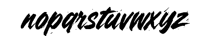 Driftline Font LOWERCASE