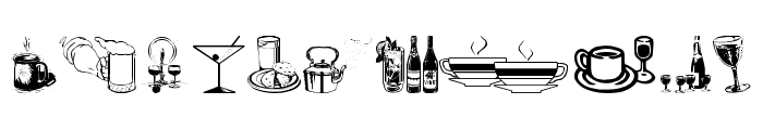 Drinks  Various Font LOWERCASE