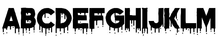 Dripped Ink Demo Font UPPERCASE