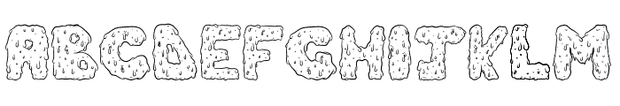 Dripping Cool Font UPPERCASE