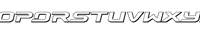 Drius 3D Font UPPERCASE