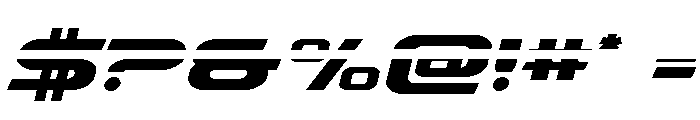 Drius Laser Font OTHER CHARS