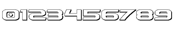 Drius Straight 3D Font OTHER CHARS