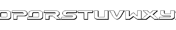 Drius Straight 3D Font UPPERCASE