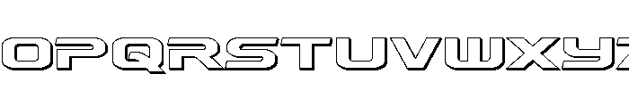 Drius Straight 3D Font LOWERCASE