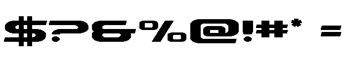 Drius Straight Expanded Font OTHER CHARS