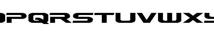 Drius Straight Expanded Font LOWERCASE