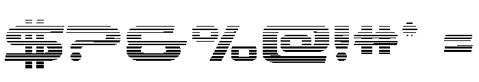 Drius Straight Gradient Font OTHER CHARS