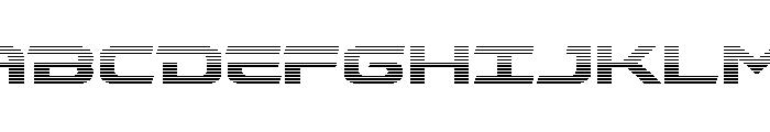 Drius Straight Gradient Font UPPERCASE