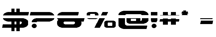 Drius Straight Laser Font OTHER CHARS