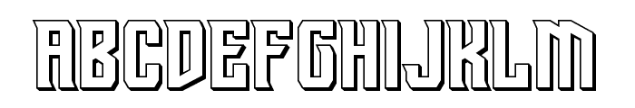 Drive Corps 3D Font UPPERCASE